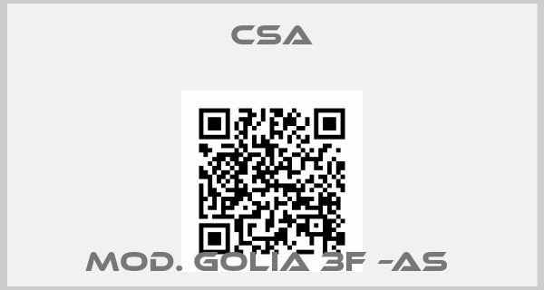 CSA-MOD. GOLIA 3F –AS 