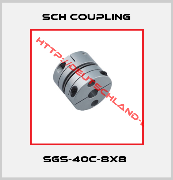 SCH COUPLING-SGS-40C-8X8 