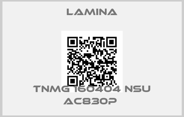 Lamina-TNMG 160404 NSU AC830P 