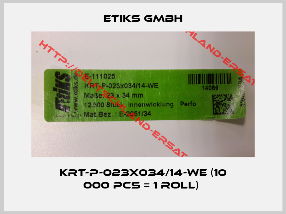 EtiKS GmbH-KRT-P-023x034/14-WE (10 000 pcs = 1 Roll) 