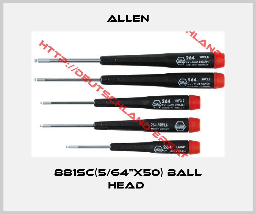 ALLEN-881SC(5/64"X50) Ball Head 