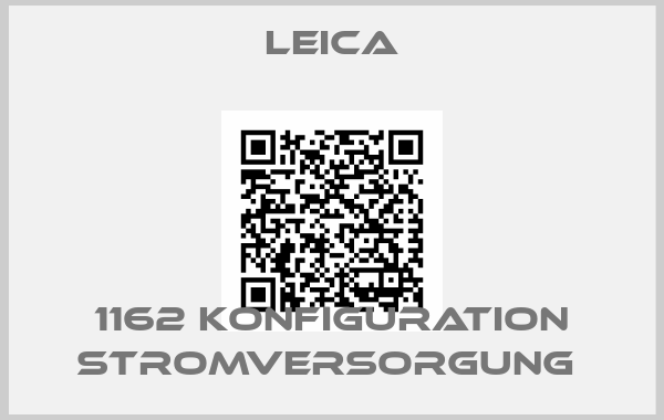 Leica-1162 Konfiguration Stromversorgung 