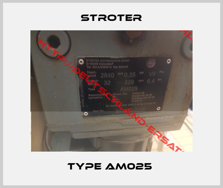 stroter-type AM025 