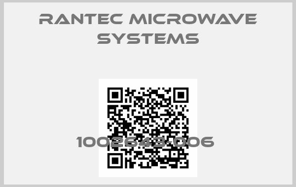 RANTEC MICROWAVE SYSTEMS-1002643-006 