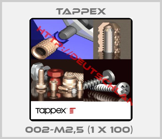 Tappex-002-M2,5 (1 x 100) 