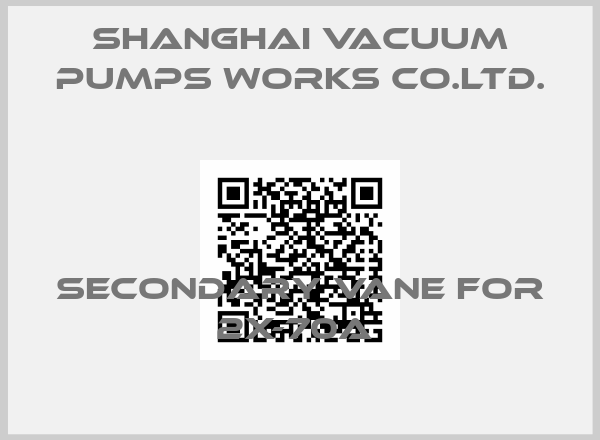 Shanghai Vacuum Pumps Works Co.Ltd.-Secondary Vane For 2X-70A 