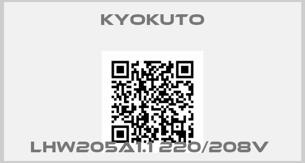 Kyokuto-LHW205A1.1 220/208V 