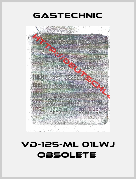 Gastechnic-VD-125-ML 01LWJ obsolete 