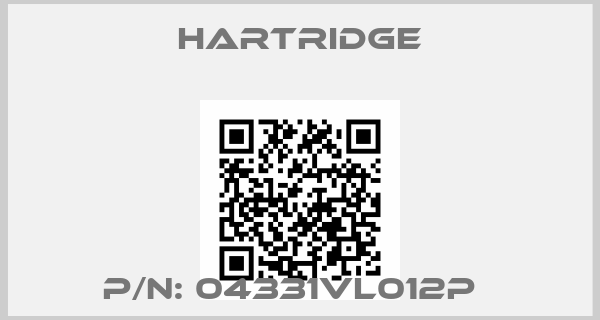 Hartridge-P/N: 04331VL012P  