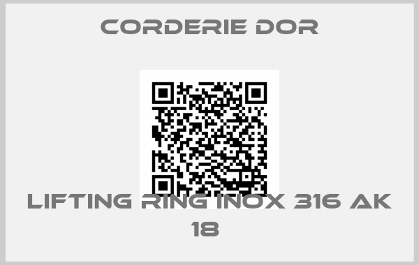 Corderie Dor-LIFTING RING INOX 316 AK 18 