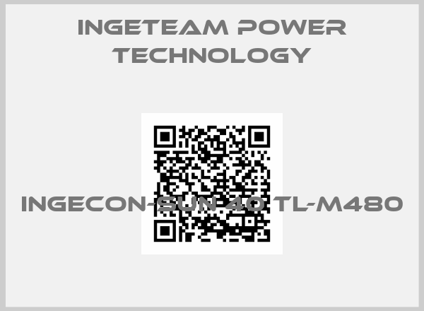 Ingeteam Power Technology-Ingecon-sun 40 TL-M480  
