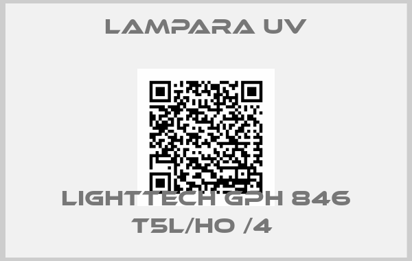 Lampara UV-LIGHTTECH GPH 846 T5L/HO /4 