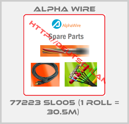 Alpha Wire-77223 SL005 (1 Roll = 30.5m) 