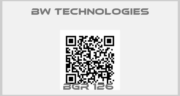 BW Technologies-BGR 126 