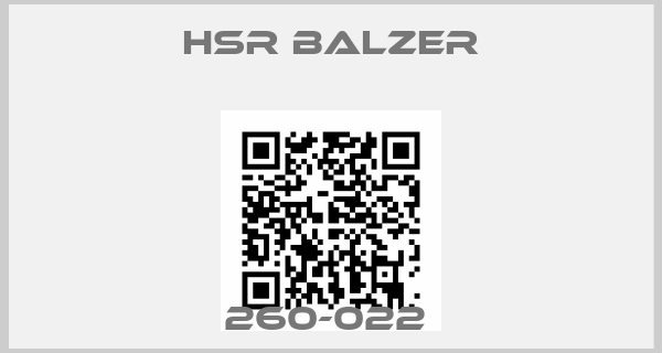 HSR BALZER-260-022 