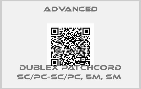 Advanced-Dublex Patchcord SC/PC-SC/PC, 5m, SM 