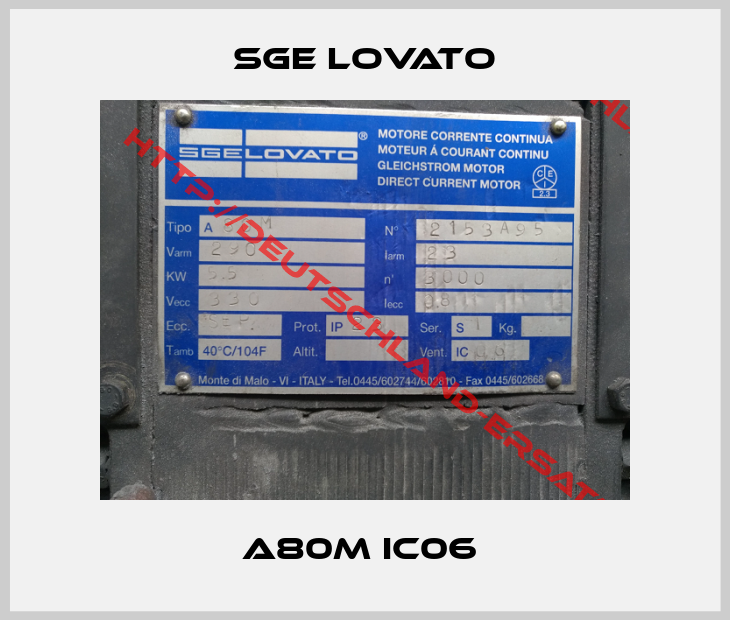 SGE LOVATO-A80M IC06 