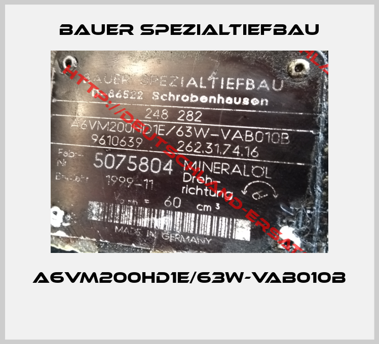 BAUER Spezialtiefbau-A6VM200HD1E/63W-VAB010B 