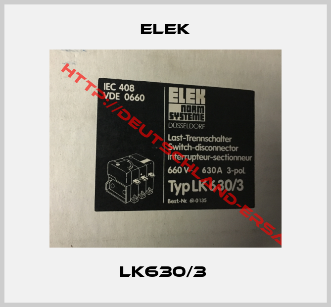 ELEK-LK630/3 
