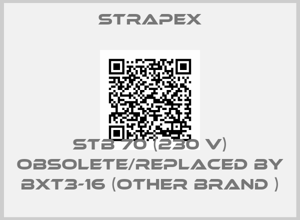 Strapex-STB 70 (230 V) obsolete/replaced by BXT3-16 (other brand )
