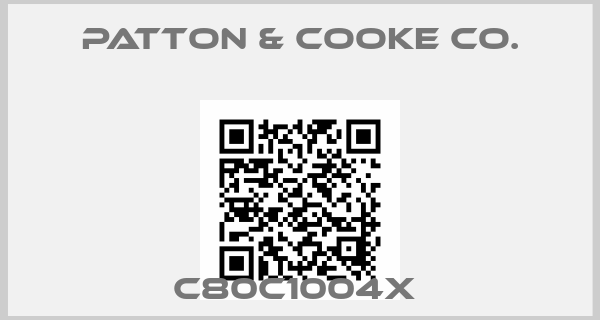 Patton & Cooke Co.-C80C1004x 