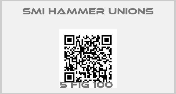 SMI Hammer unions-5 FIG 100 