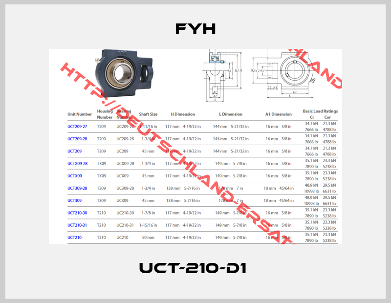 FYH-UCT-210-D1 