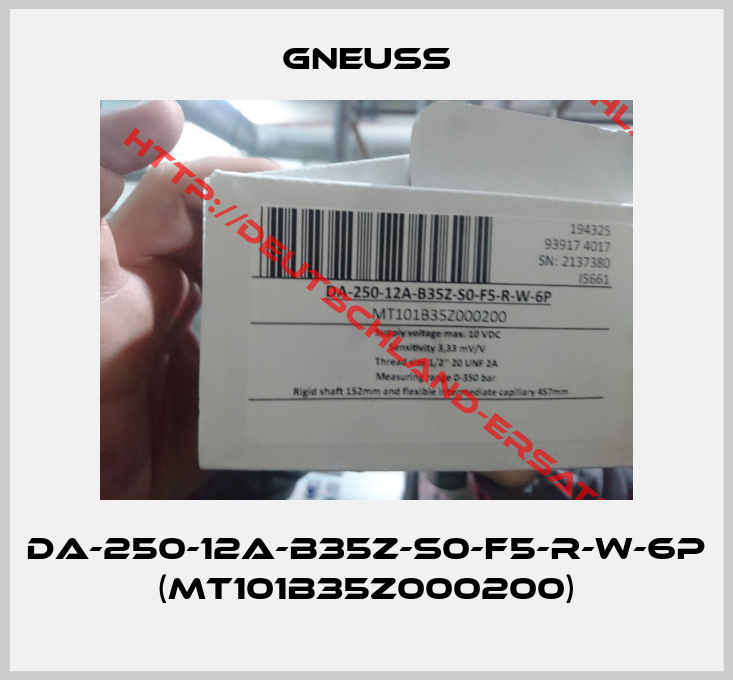 Gneuss-DA-250-12A-B35Z-S0-F5-R-W-6P (MT101B35Z000200)
