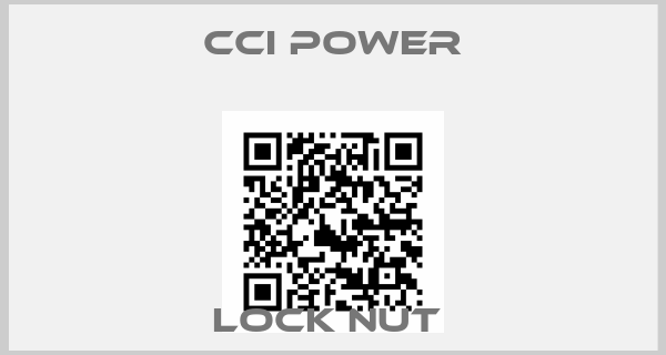 Cci Power-LOCK NUT 