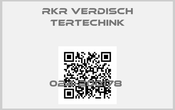 RKR VERDISCH TERTECHINK-024-200178 