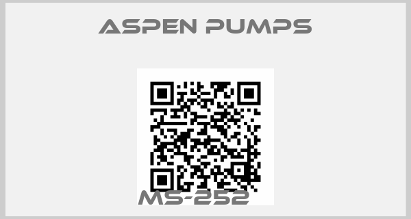 ASPEN Pumps-MS-252   