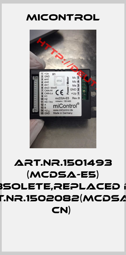 miControl- Art.Nr.1501493 (mcDSA-E5) obsolete,replaced by Art.Nr.1502082(mcDSA-E5 cn) 
