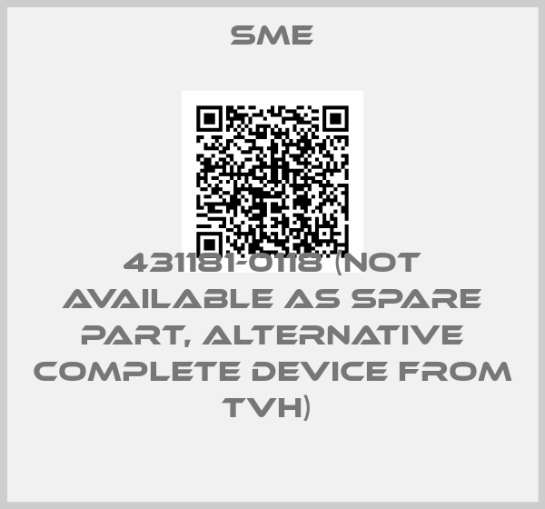 SME-431181-0118 (not available as spare part, alternative complete device from TVH) 