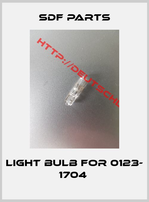 SDF PARTS-light bulb for 0123- 1704 