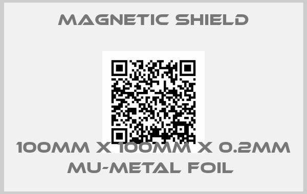 Magnetic Shield-100mm x 100mm x 0.2mm Mu-metal Foil 