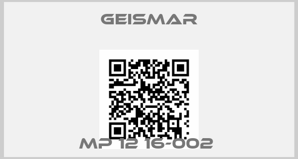 Geismar-MP 12 16-002 