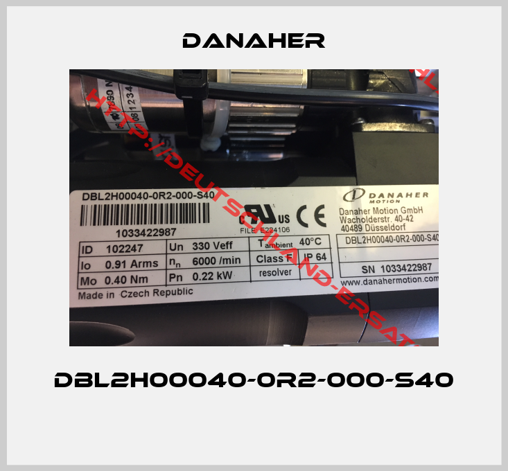 Danaher-DBL2H00040-0R2-000-S40  
