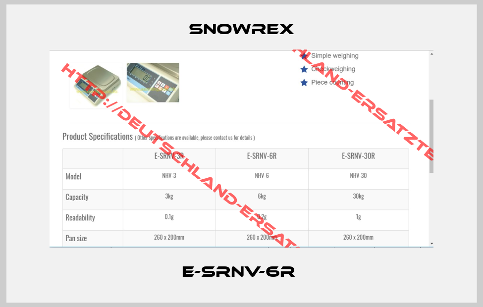Snowrex-E-SRNV-6R 