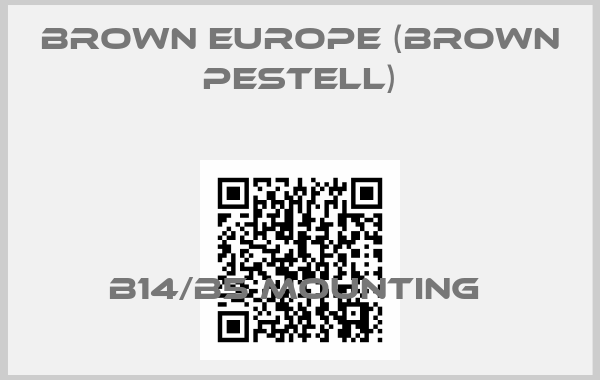 Brown Europe (Brown Pestell)-B14/B5 mounting 