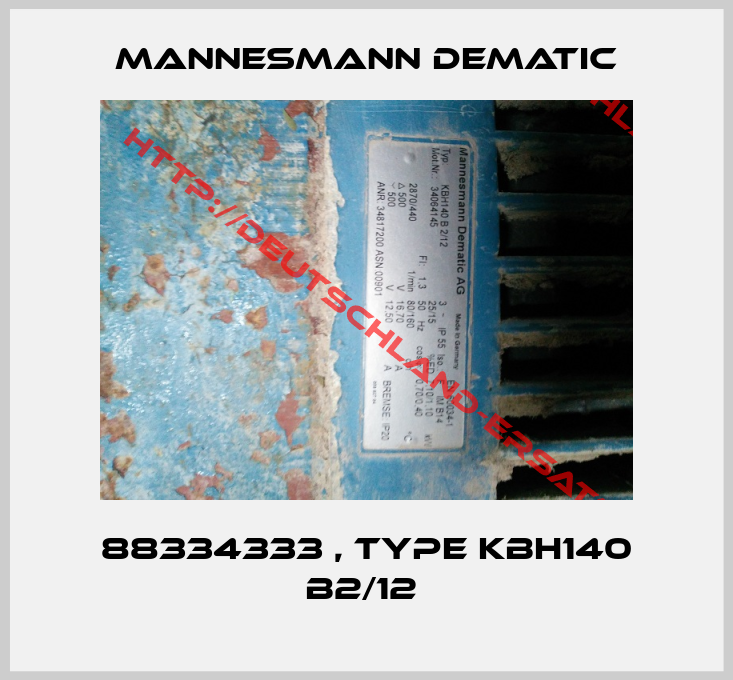 Mannesmann Dematic-88334333 , type KBH140 B2/12 