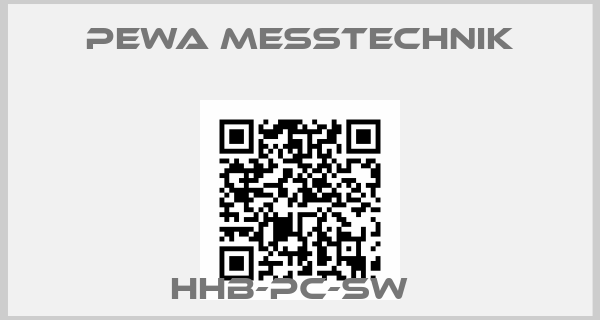 PEWA Messtechnik-HHB-PC-SW  