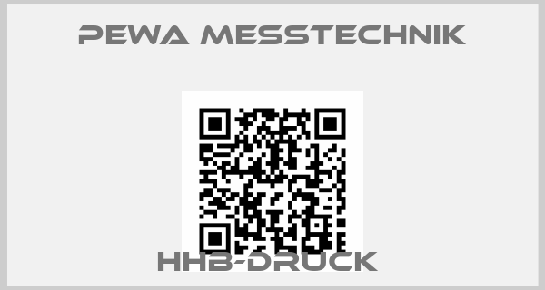 PEWA Messtechnik-HHB-DRUCK 