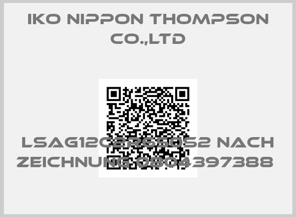 IKO NIPPON THOMPSON CO.,LTD-LSAG12C2R650S2 NACH ZEICHNUNG 0804397388 