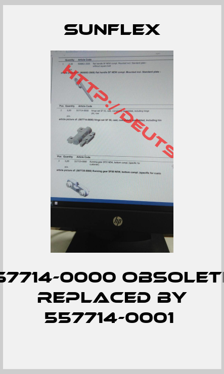 SUNFLEX-557714-0000 Obsolete!! Replaced by 557714-0001 