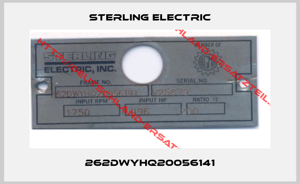 Sterling Electric-262DWYHQ20056141