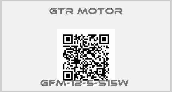 GTR MOTOR-GFM-12-5-S15W 