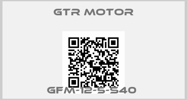 GTR MOTOR-GFM-12-5-S40 