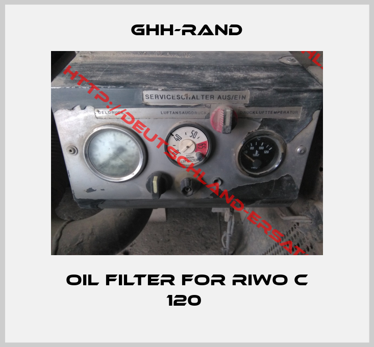 ghh-rand-Oil filter for RIWO C 120 