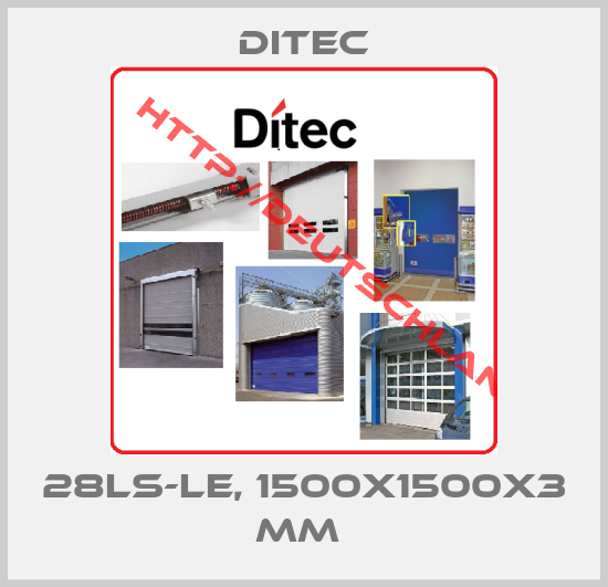 Ditec-28LS-LE, 1500x1500x3 mm 