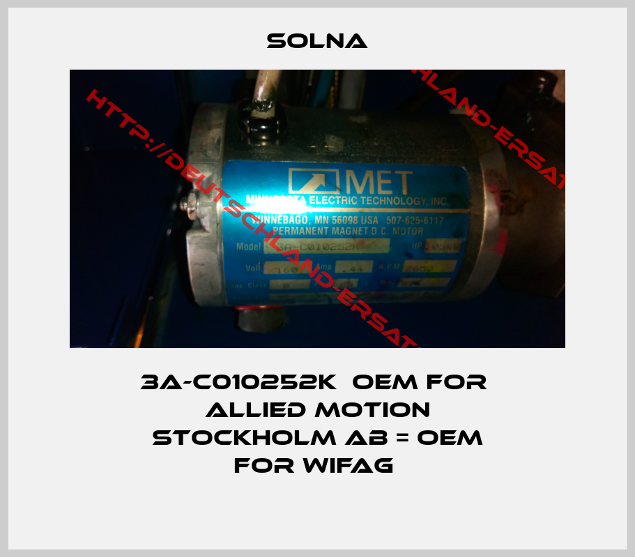 SOLNA-3A-C010252K  OEM for  Allied Motion Stockholm AB = OEM for Wifag 